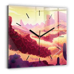 Sienas pulkstenis Tuksnesis Arizonā, 30x30 cm цена и информация | Часы | 220.lv