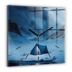 Sienas pulkstenis Telts Islandes Kalnos, 30x30 cm cena un informācija | Pulksteņi | 220.lv
