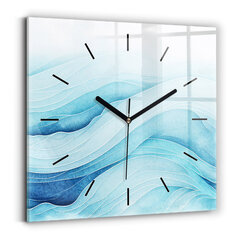 Sienas pulkstenis Zili Mākoņi, 30x30 cm цена и информация | Часы | 220.lv