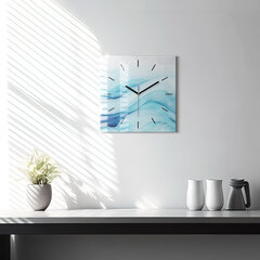 Sienas pulkstenis Zili Mākoņi, 30x30 cm cena un informācija | Pulksteņi | 220.lv