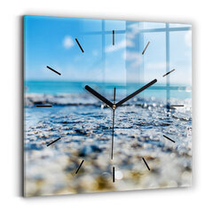 Sienas pulkstenis Ūdens Fotogrāfija, 30x30 cm cena un informācija | Pulksteņi | 220.lv