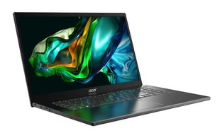 Notebook|ACER|Aspire|A517-58M-714E|CPU Core i7|i7-1355U|1700 MHz|17.3&quot;|1920x1080|RAM 16GB|DDR5|SSD 1TB|Intel Iris Xe Graphics|Integrated|ENG/ RUS|Windows 11 Home|Steel Grey|2.3 kg|NX.KHNEL.003 Portatīvais dators cena un informācija | Portatīvie datori | 220.lv