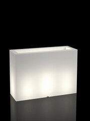 Вазон с подсветкой, Monumo Lungo grande, белый цена и информация | Вазоны | 220.lv