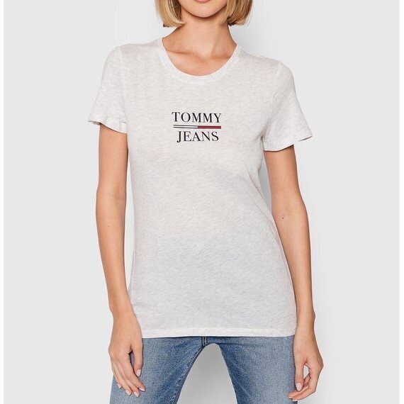 T-krekls sievietēm Tommy Jeans, pelēks cena un informācija | T-krekli sievietēm | 220.lv