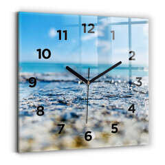 Sienas pulkstenis Ūdens Fotogrāfija, 30x30 cm cena un informācija | Pulksteņi | 220.lv