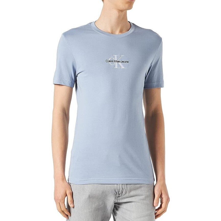 Calvin Klein Jeans T-krekls vīriešiem 8719856283162, zils cena un informācija | Vīriešu T-krekli | 220.lv