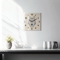 Sienas pulkstenis Vilka Galva, 30x30 cm cena un informācija | Pulksteņi | 220.lv