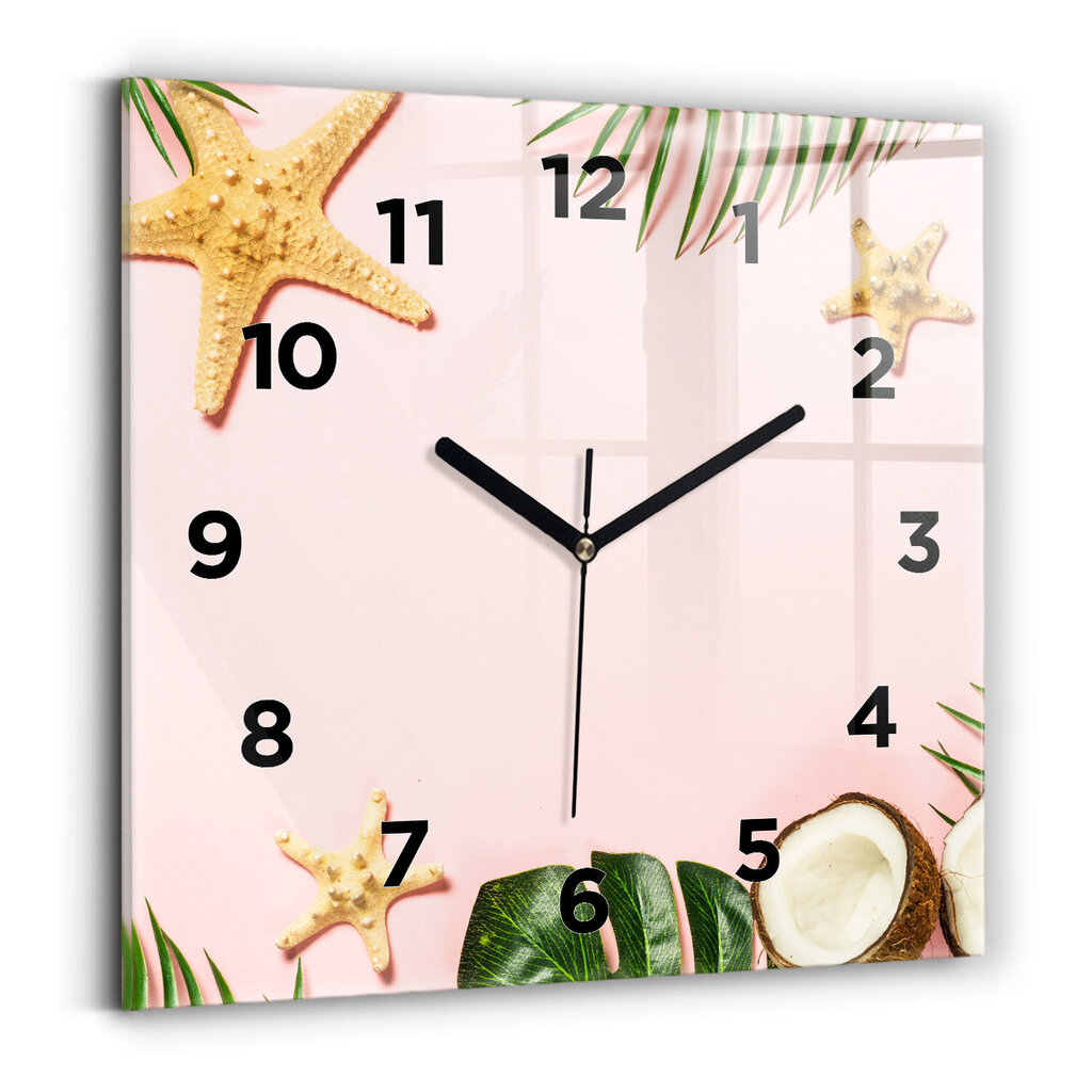 Sienas pulkstenis Vasaras Garastāvoklis, 30x30 cm цена и информация | Pulksteņi | 220.lv