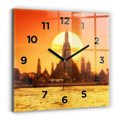 Sienas pulkstenis Wat Arun Bangkok Taizeme, 30x30 cm цена и информация | Часы | 220.lv