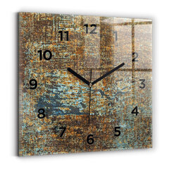 Sienas pulkstenis Vecā Metāla Tekstūra, 30x30 cm cena un informācija | Pulksteņi | 220.lv