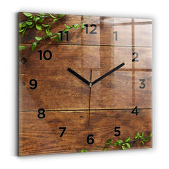 Sienas pulkstenis Zemniecisks Koks, 30x30 cm cena un informācija | Pulksteņi | 220.lv