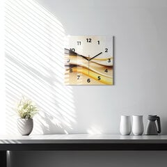 Sienas pulkstenis Viļņu Abstrakcija, 30x30 cm cena un informācija | Pulksteņi | 220.lv