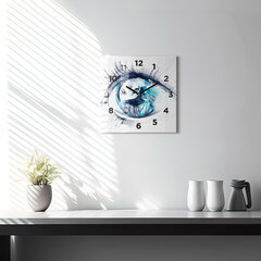 Sienas pulkstenis Vilka Redzes Ilustrācija, 30x30 cm cena un informācija | Pulksteņi | 220.lv