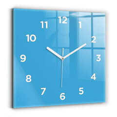 Sienas pulkstenis Zils, 30x30 cm cena un informācija | Pulksteņi | 220.lv