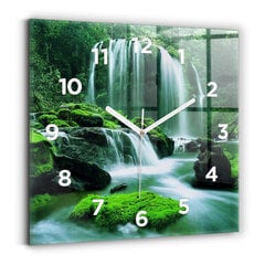 Sienas pulkstenis Ūdenskritums Starp Sūnām, 30x30 cm cena un informācija | Pulksteņi | 220.lv