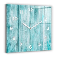 Sienas pulkstenis Zilā Vecā Koksne, 30x30 cm цена и информация | Часы | 220.lv
