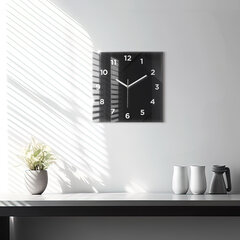 Sienas pulkstenis Tumšās Sienas Modelis, 30x30 cm cena un informācija | Pulksteņi | 220.lv