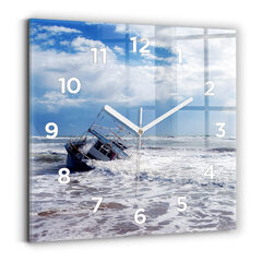 Sienas pulkstenis Svētais Ūdens Kuģis, 30x30 cm cena un informācija | Pulksteņi | 220.lv