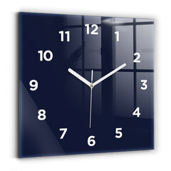 Sienas pulkstenis Tumši Tumši Zils, 30x30 cm cena un informācija | Pulksteņi | 220.lv