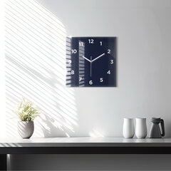 Sienas pulkstenis Tumši Tumši Zils, 30x30 cm cena un informācija | Pulksteņi | 220.lv