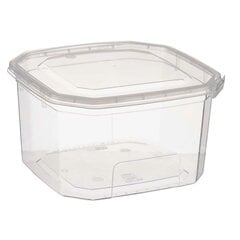 Taisnstūra pusdienu kastīte ar vāku 750 ml 12,8 x 7,5 x 13,5 cm (24 gb.) цена и информация | Посуда для хранения еды | 220.lv