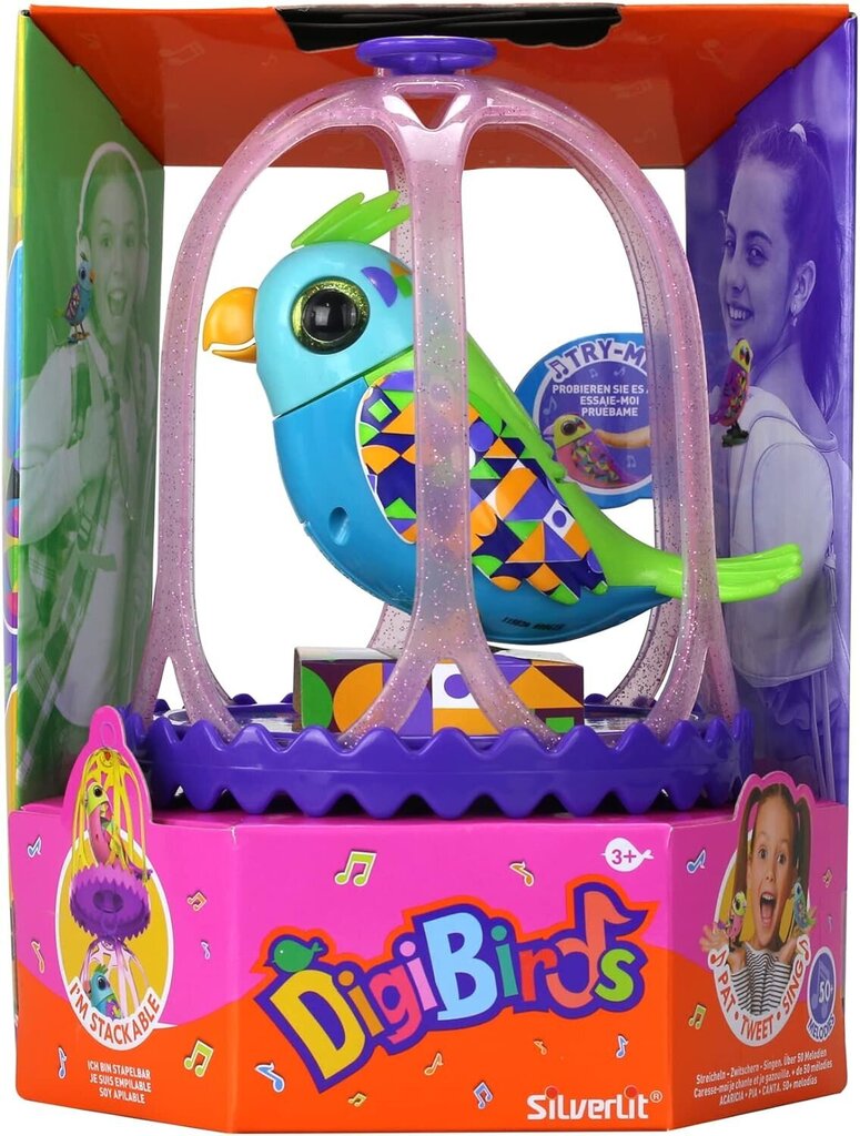 SILVERLIT interaktīvais putns ar būrīti Digibirds cena un informācija | Rotaļlietas meitenēm | 220.lv
