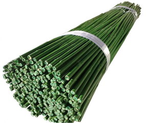 Бамбуковые палки с ПВХ покрытием 90 см 8 / 10 мм / 500 шт. цена и информация | Подставки для цветов, держатели для вазонов | 220.lv