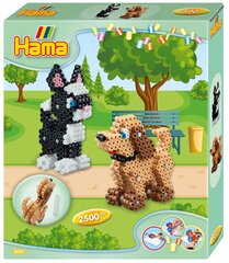 Radošs vidēja izmēra komplekts 3D suns un kaķis Hama, 2500 gab. cena un informācija | HAMA Rotaļlietas, bērnu preces | 220.lv