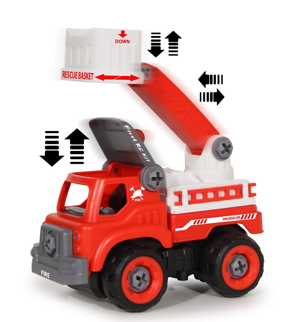 Konstruktora komplekts Saliec radiovadāmo Ugunsdzēsēju auto cena un informācija | Rotaļlietas zēniem | 220.lv