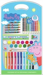 Krāsošanas komplekts Peppa Pig 80+ cena un informācija | Modelēšanas un zīmēšanas piederumi | 220.lv
