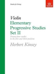 Elementary Progressive Studies, Set II for Violin цена и информация | Книги об искусстве | 220.lv