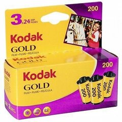 Пленка Kodak Gold 200/24x3 цена и информация | Прочие аксессуары для фотокамер | 220.lv