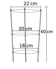 Apļveida metāla balsts, 60 cm cena un informācija | Ziedu statīvi, puķu podu turētāji | 220.lv