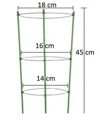 Apļveida metāla balsts, 45 cm cena un informācija | Ziedu statīvi, puķu podu turētāji | 220.lv