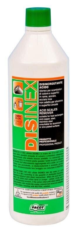 Facot skābes cauruļu tīrītājs Disinex DIX1000E, 1 l cena un informācija | Tīrīšanas līdzekļi | 220.lv