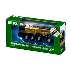 Мощный локомотив BRIO, золотой цена и информация | Конструктор автомобилей игрушки для мальчиков | 220.lv