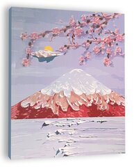 Glezna pēc cipariem Winder Arts Fudžijama, 40x50cm cena un informācija | Gleznas pēc numuriem | 220.lv