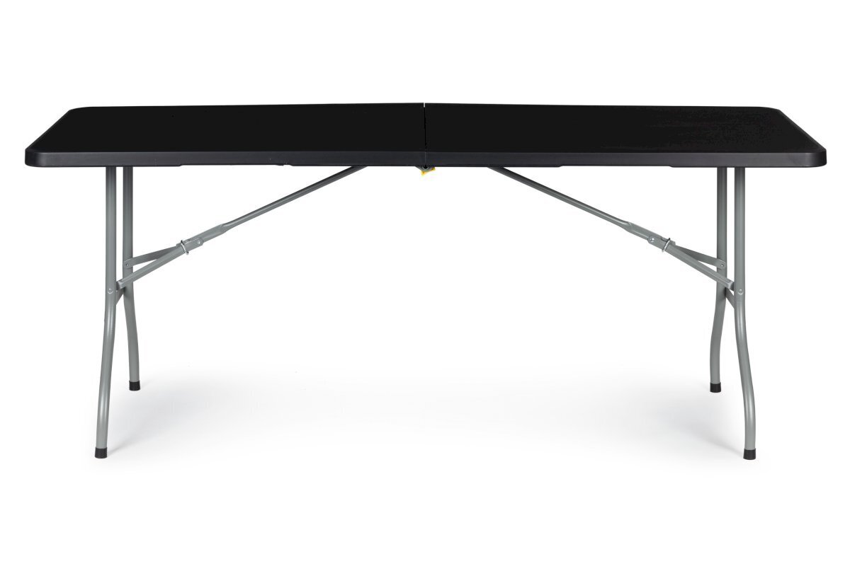 Saliekamais dārza banketa galds, 180 cm., melns cena un informācija | Dārza galdi | 220.lv