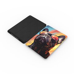 Black French Bulldog with glasses Case iPad Air 10.9 (5th/4th Gen) цена и информация | Чехлы для планшетов и электронных книг | 220.lv