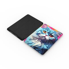 Fluffy Grey Cat vāciņš iPad Pro 12.9 6th/5th/4th/3rd Gen цена и информация | Чехлы для планшетов и электронных книг | 220.lv