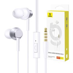 Baseus Encok HZ11 headphones - white цена и информация | Наушники | 220.lv