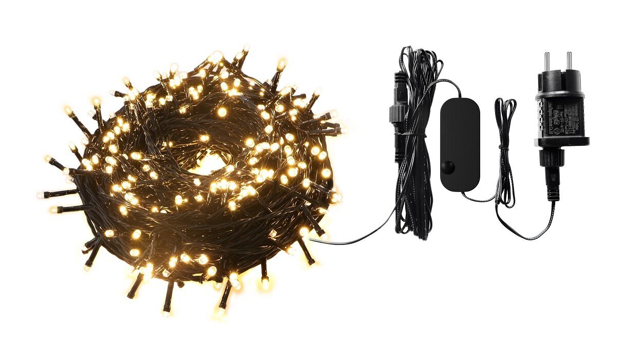 Viedā ziemassvētku LED apgaismojuma virtene Woox, 400 x Led, 40m цена и информация | Ziemassvētku lampiņas, LED virtenes | 220.lv