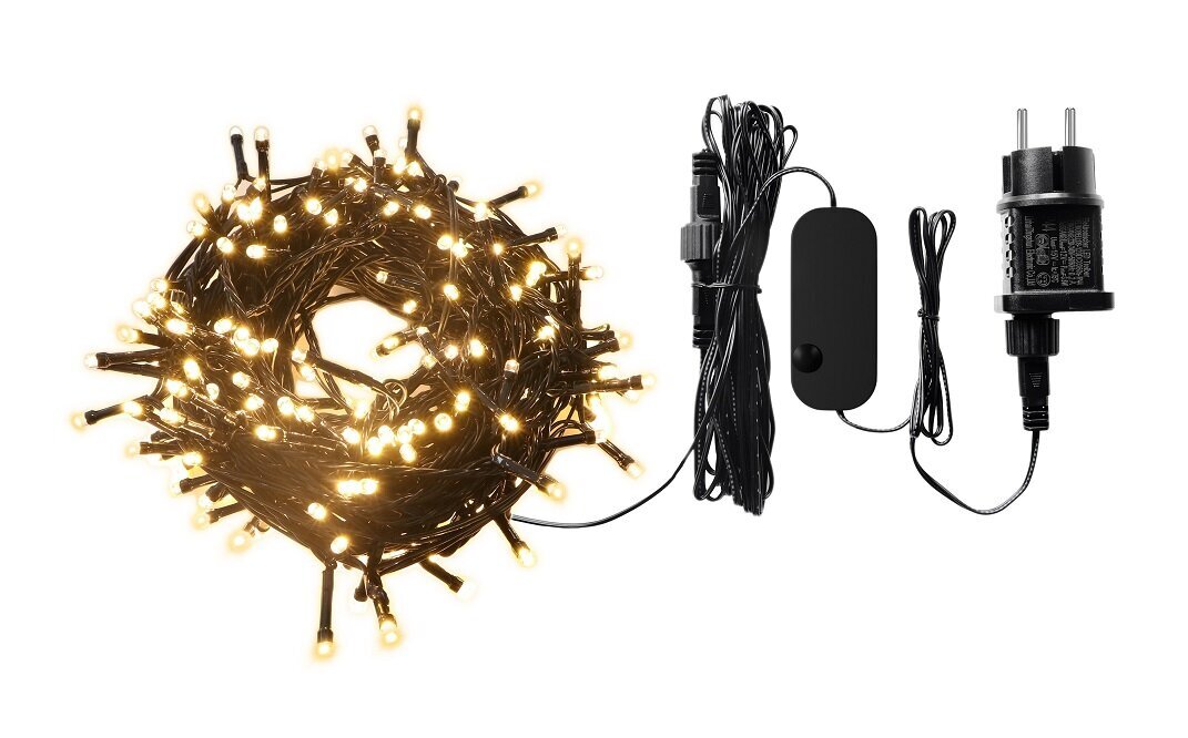 Viedā Ziemassvētku LED apgaismojuma virtene Woox, 200x LED, 20m cena un informācija | Ziemassvētku lampiņas, LED virtenes | 220.lv