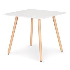 Современный деревянный квадратный стол, 80 см. x 80 см цена и информация | Кухонные и обеденные столы | 220.lv