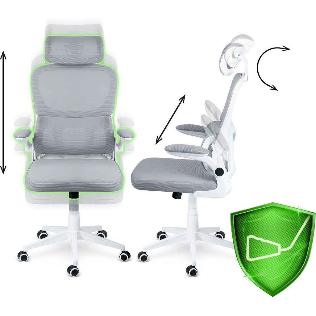 Biroja krēsls ar mikrotīklu, Sofotel Formax, gaiši pelēks cena un informācija | Biroja krēsli | 220.lv