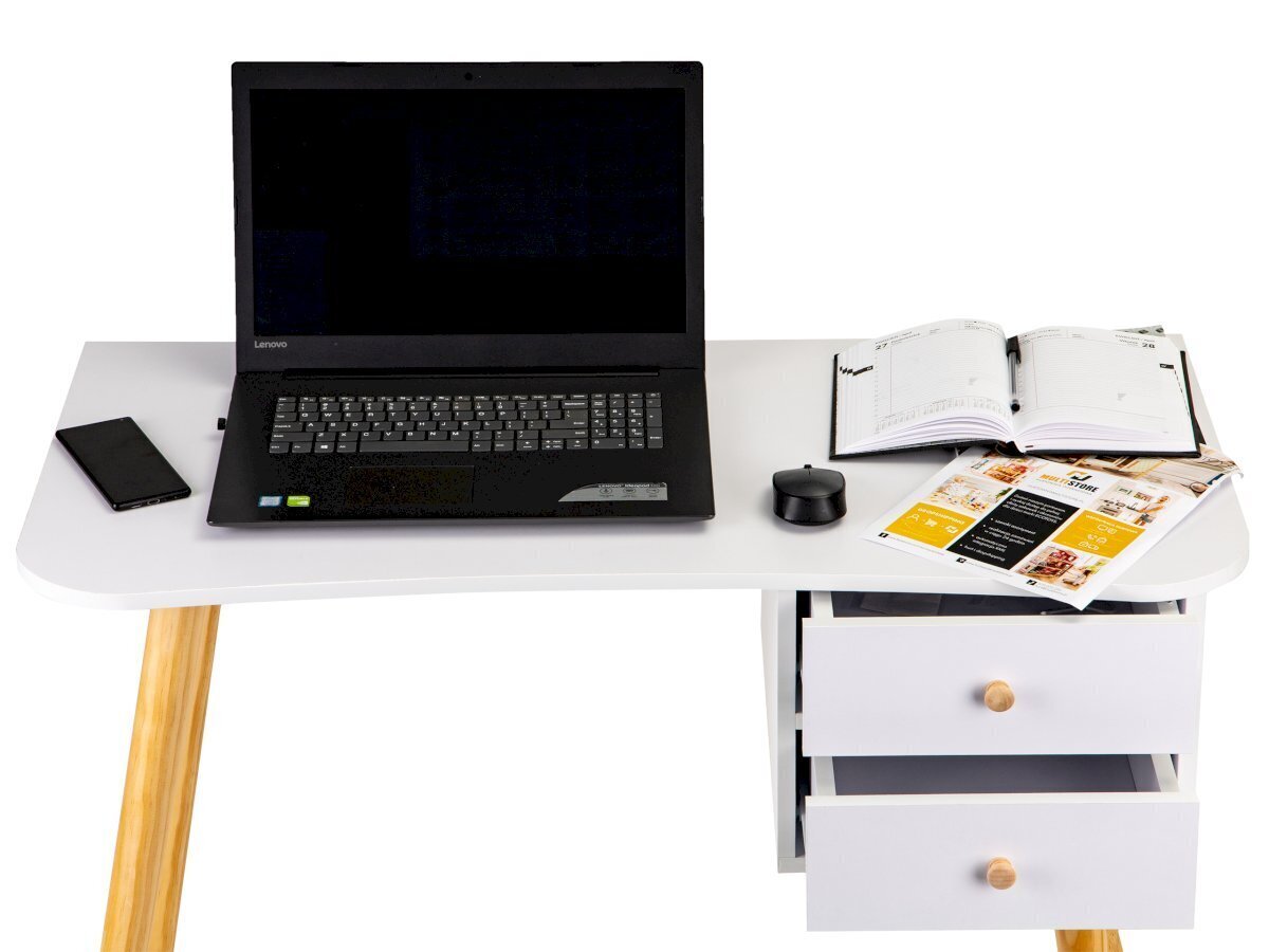 Moderns datora galds ar atvilktnēm cena un informācija | Datorgaldi, rakstāmgaldi, biroja galdi | 220.lv