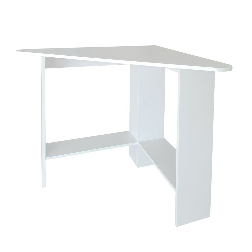 Moderns stūra datora galds, balts cena un informācija | Datorgaldi, rakstāmgaldi, biroja galdi | 220.lv