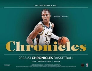Basketbola kartītes Panini Chronicles 2022/2023 Blaster Box cena un informācija | Kolekcionējamas kartiņas | 220.lv
