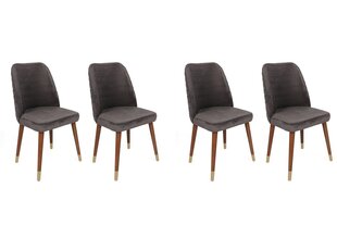 Комплект из 4 стульев Asir, серый/коричневый/золотой цена и информация | Стулья для кухни и столовой | 220.lv