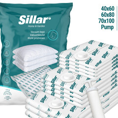 Набор вакуумных пакетов Sillar разных размеров 11 штук цена и информация | Мешки для одежды, вешалки | 220.lv